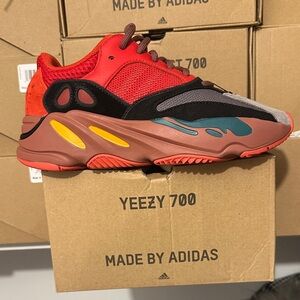 Yeezy Kids Sneakers in Red and Multi-Color
